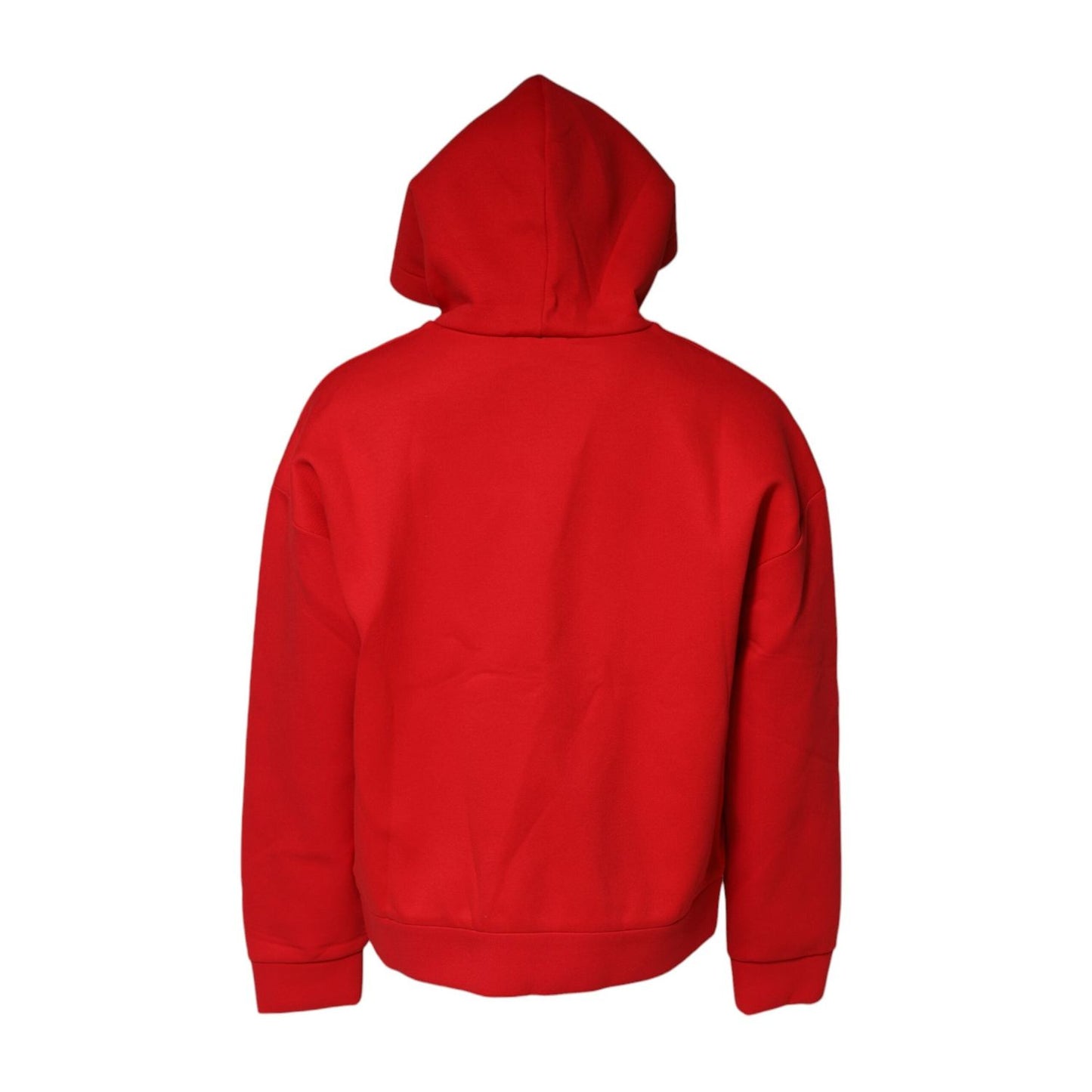 Dolce & Gabbana Red DG Logo Hooded Men Sweatshirt Sweater TSH90752-52