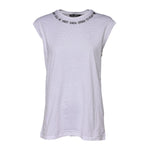 Dolce & Gabbana White Cotton Sleeveless Printed Tank T-shirt TSH90620-36