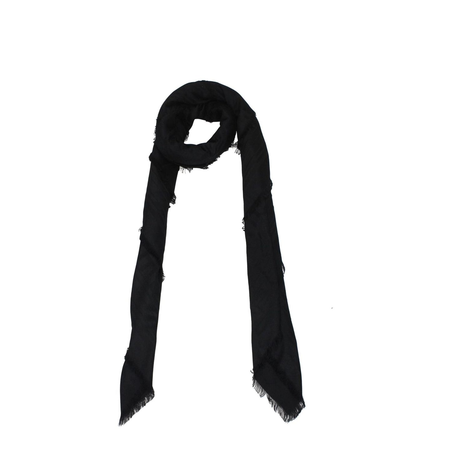 Balmain Black Viscose Foulards