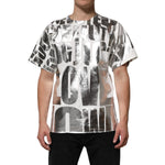 Dolce & Gabbana White Metallic Print Cotton CrewNeck T-shirt TSH9059-46