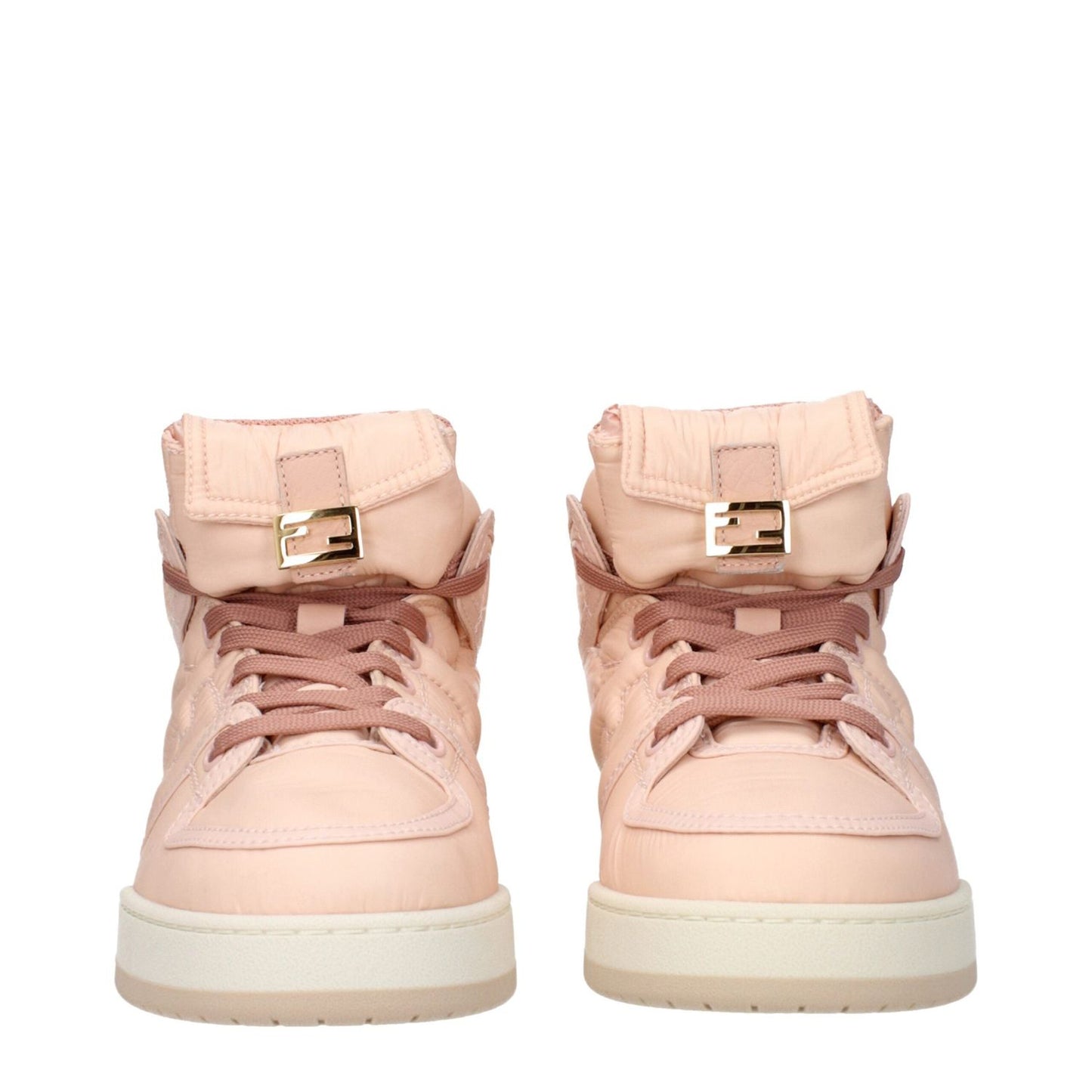 Fendi Pink Nylon High Tops FE-9293496779017-EU37.5/US7.5