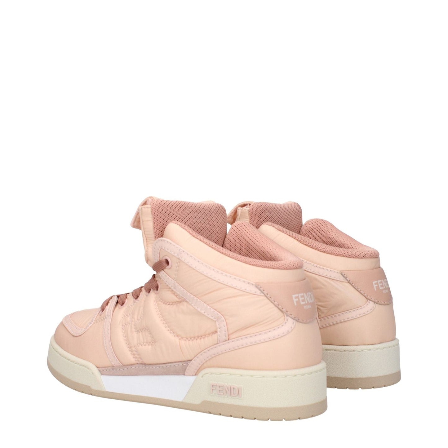 Fendi Pink Nylon High Tops FE-9293496779017-EU37.5/US7.5