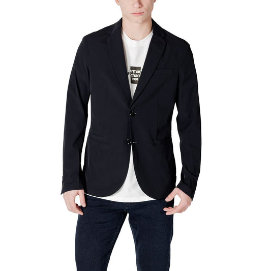 Armani Exchange Black Cotton Blazer