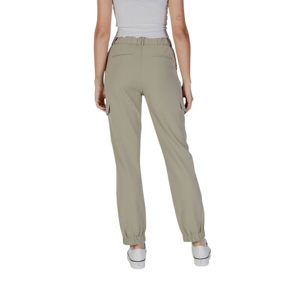 B.Young Green Polyester Pant