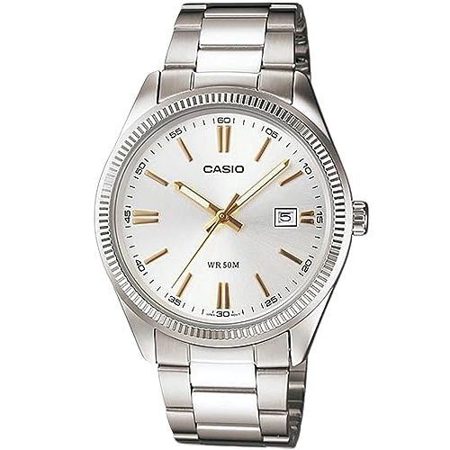 CASIO COLLECTION Mod. DATE - SILVER. GOLD INDEXES WATCHES