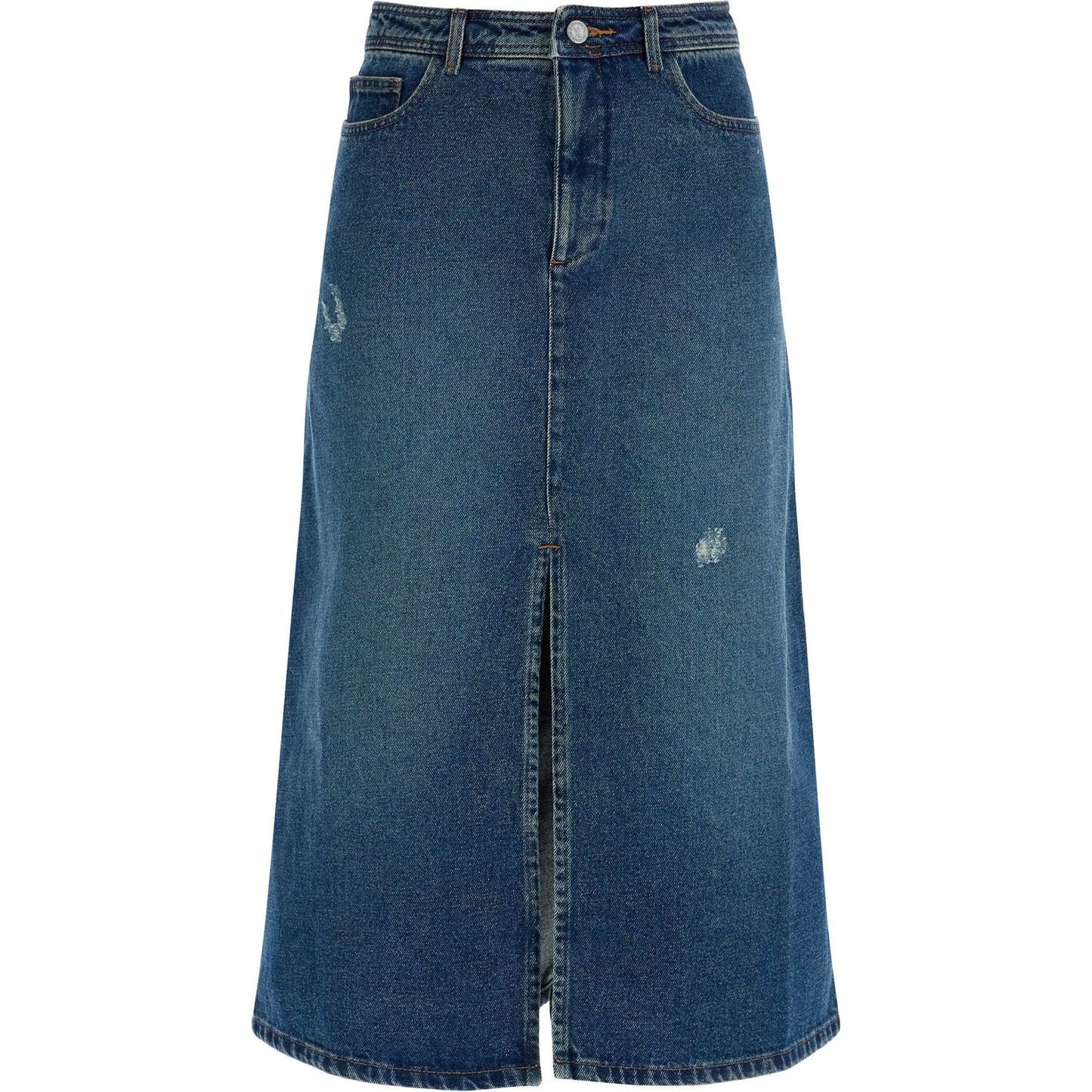 A.P.C. 'georgia denim midi skirt in
