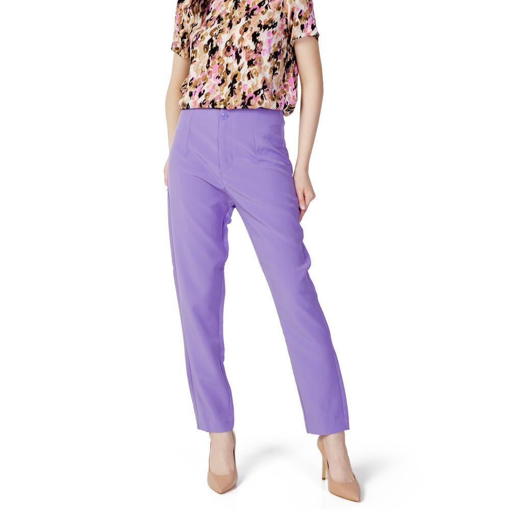 Only Purple Polyester Pant ON-10274800139-34 | XXS