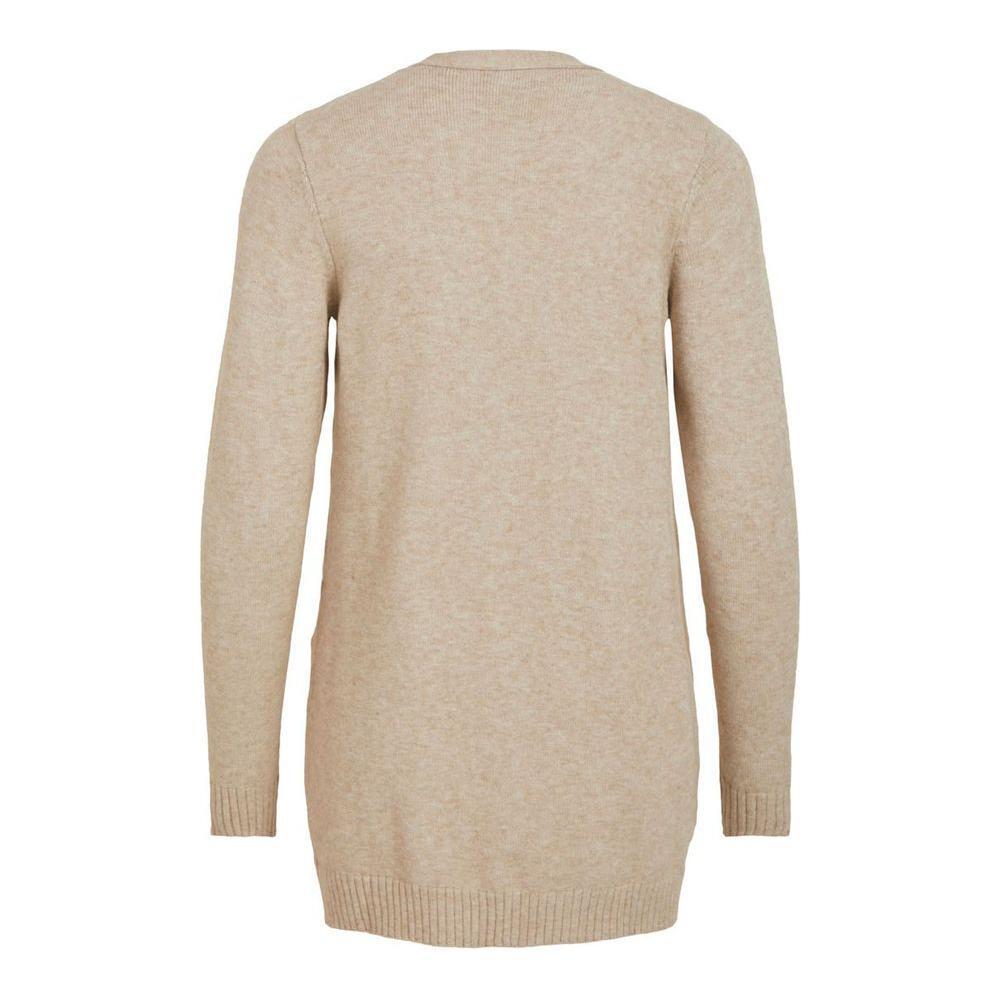 Vila Clothes Beige Viscose Cardigan VI-2492000127-IT38|XS