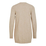 Vila Clothes Beige Viscose Cardigan VI-2492000127-IT38|XS