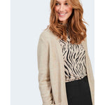 Vila Clothes Beige Viscose Cardigan VI-2492000127-IT38|XS