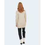 Vila Clothes Beige Viscose Cardigan VI-2492000127-IT38|XS