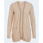 Vila Clothes Beige Viscose Cardigan VI-2492000127-IT38|XS