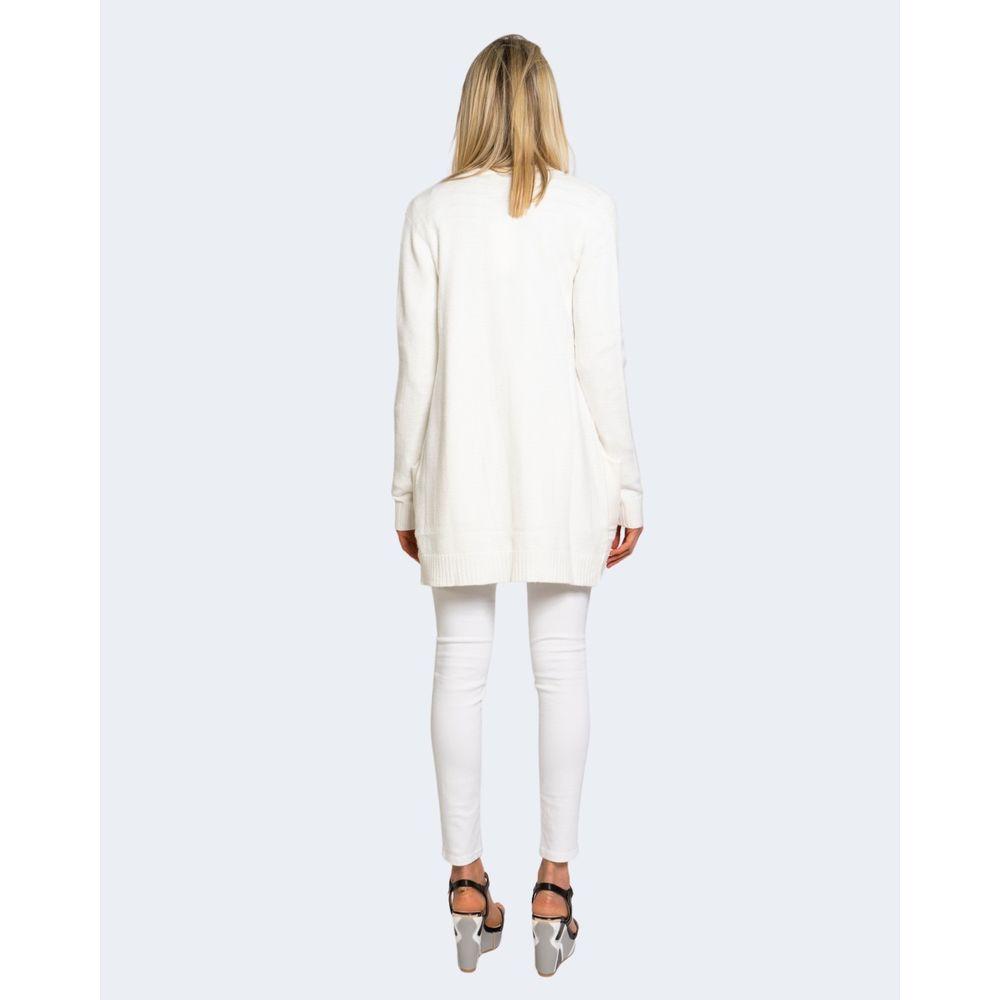 Vila Clothes White Viscose Cardigan VI-2492000008-IT38|XS