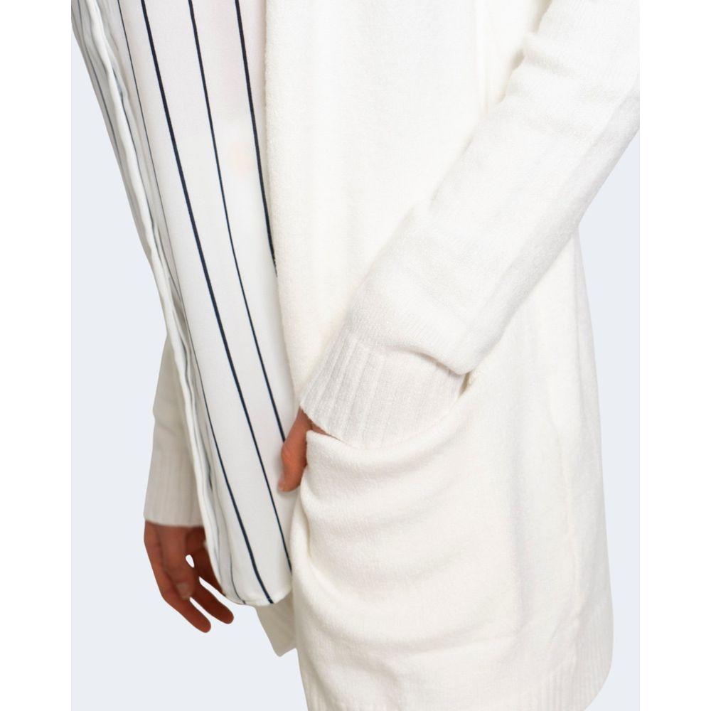 Vila Clothes White Viscose Cardigan VI-2492000008-IT38|XS