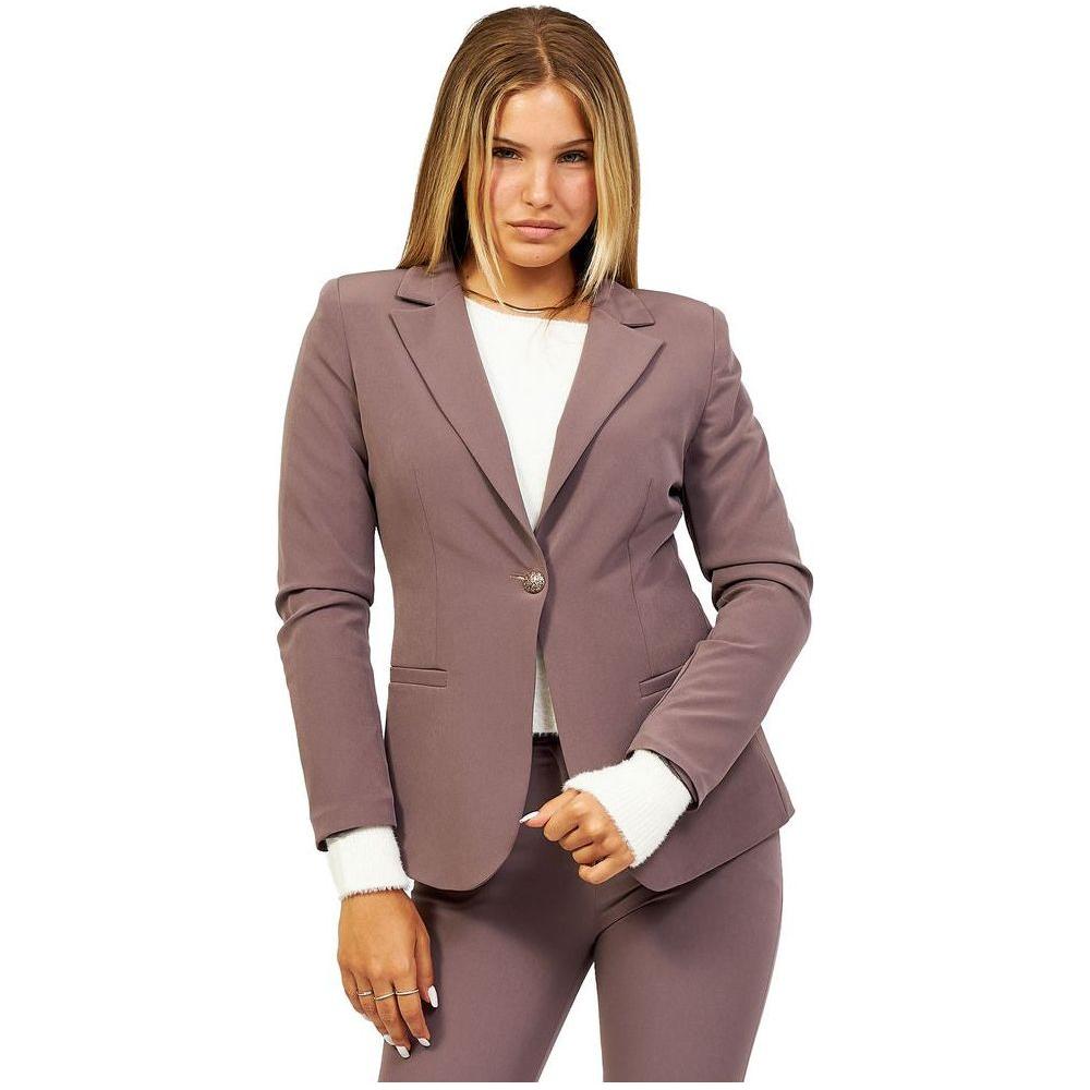 Yes Zee Gray Polyester Suits & Blazer YE-13701-XL