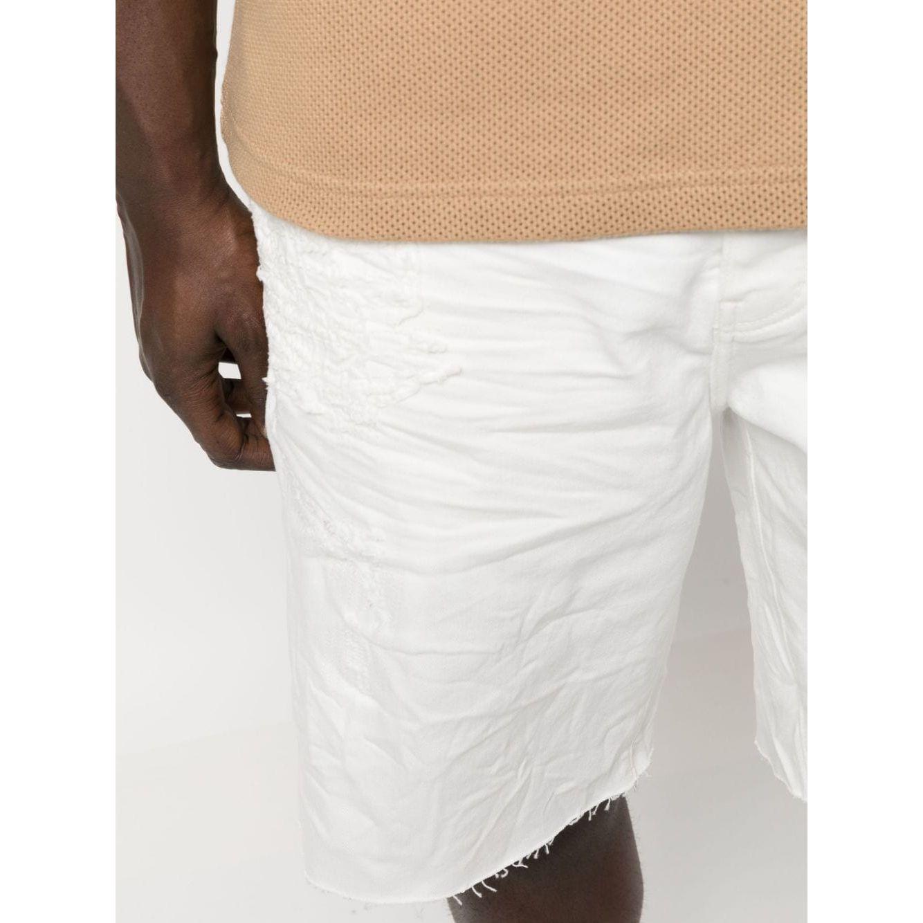 Purple Brand Shorts White