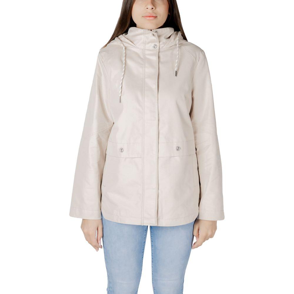 Street One Beige Cotton Jackets & Coat