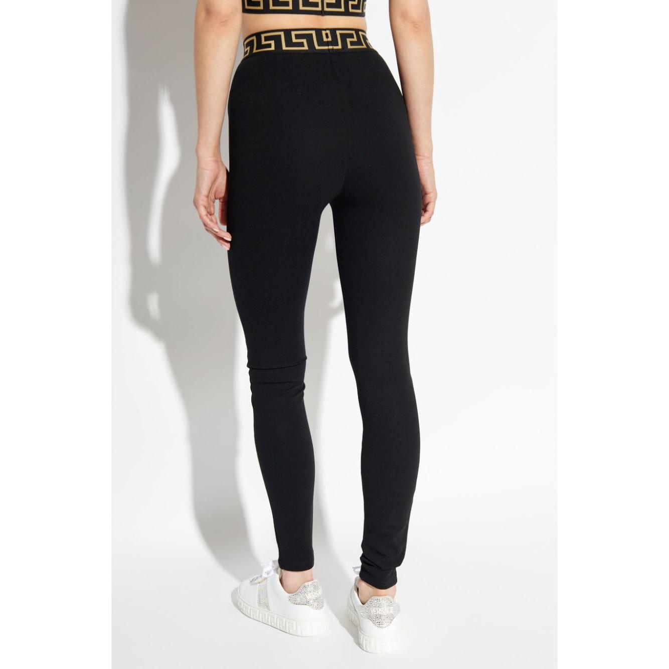 Versace High Waisted Greek Leggings