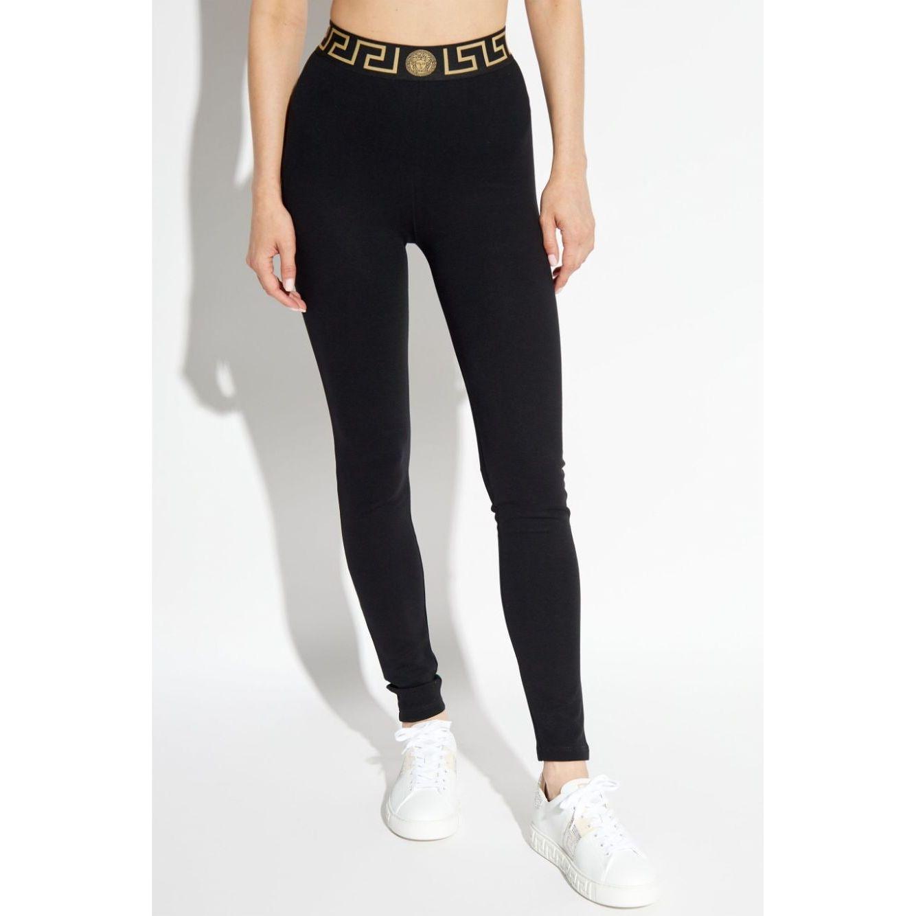 Versace High Waisted Greek Leggings