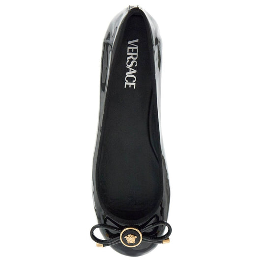 Versace opera bow ballet flats