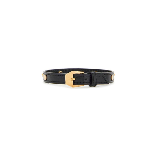 Versace medusa leather bracelet