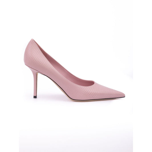 Jimmy Choo Pink Lizard Printed Leather Love 85 Pumps