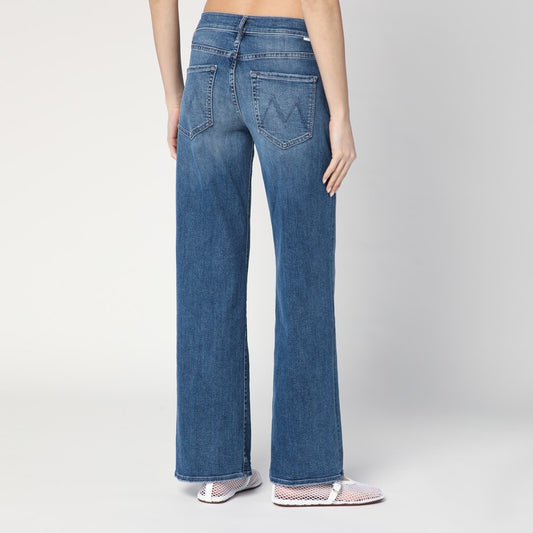 Mother The Mid Rise Maven Sneak jeans in washed blue