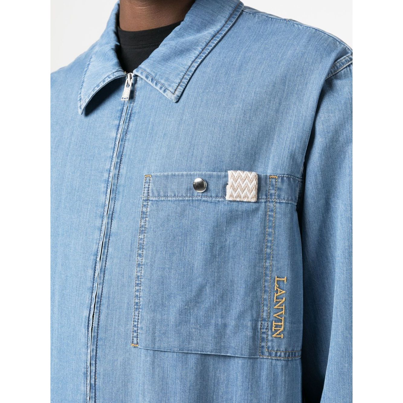 Lanvin Shirts Clear Blue Shirts