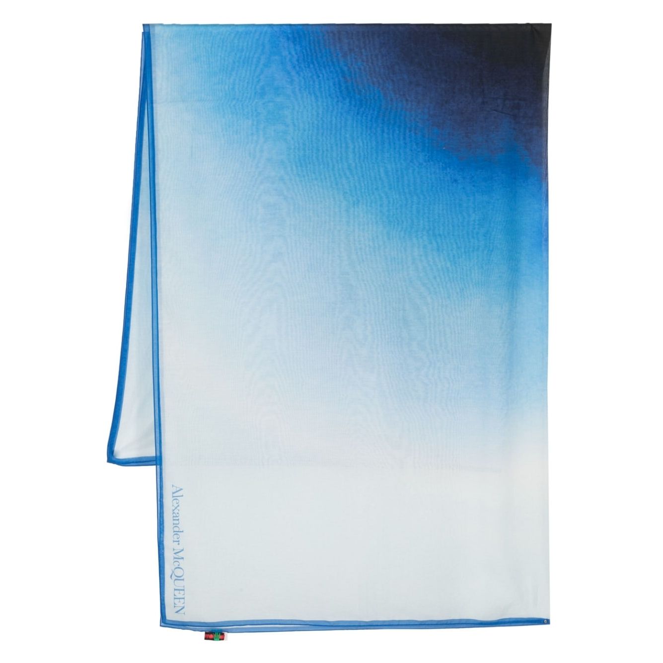 Alexander McQueen gradient-effect logo scarf