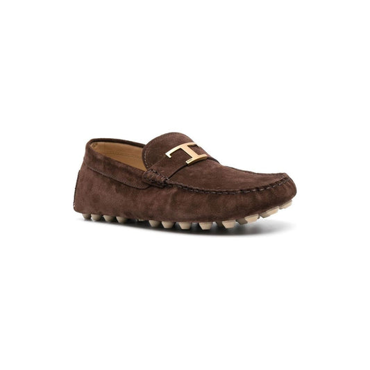 Tod's Gommino Bubble T Timeless nubuck driving shoes XXM52K0GW61RE0S611
