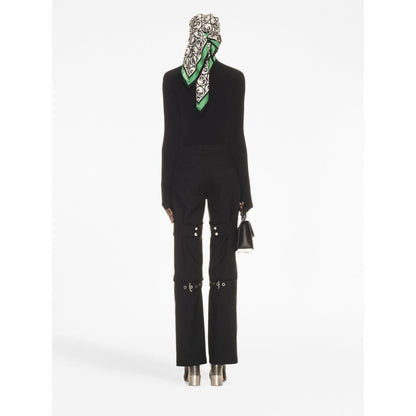 Off White Cargo with buckle Trousers