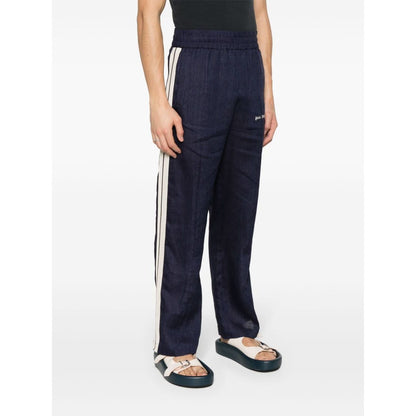 Palm Angels Trousers Blue Trousers