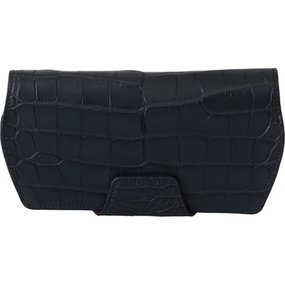 Dolce & Gabbana Blue Crocodile Eyewear Sunglasses Case Cover Pouch leather accessories