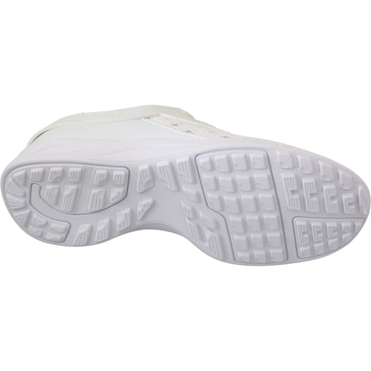 Philipp Plein White Polyester Casual Sneakers Shoes LA7172-37