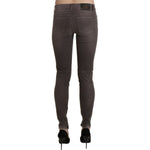 Ermanno Scervino Brown Low Waist Skinny Slim Trouser Cotton Jeans