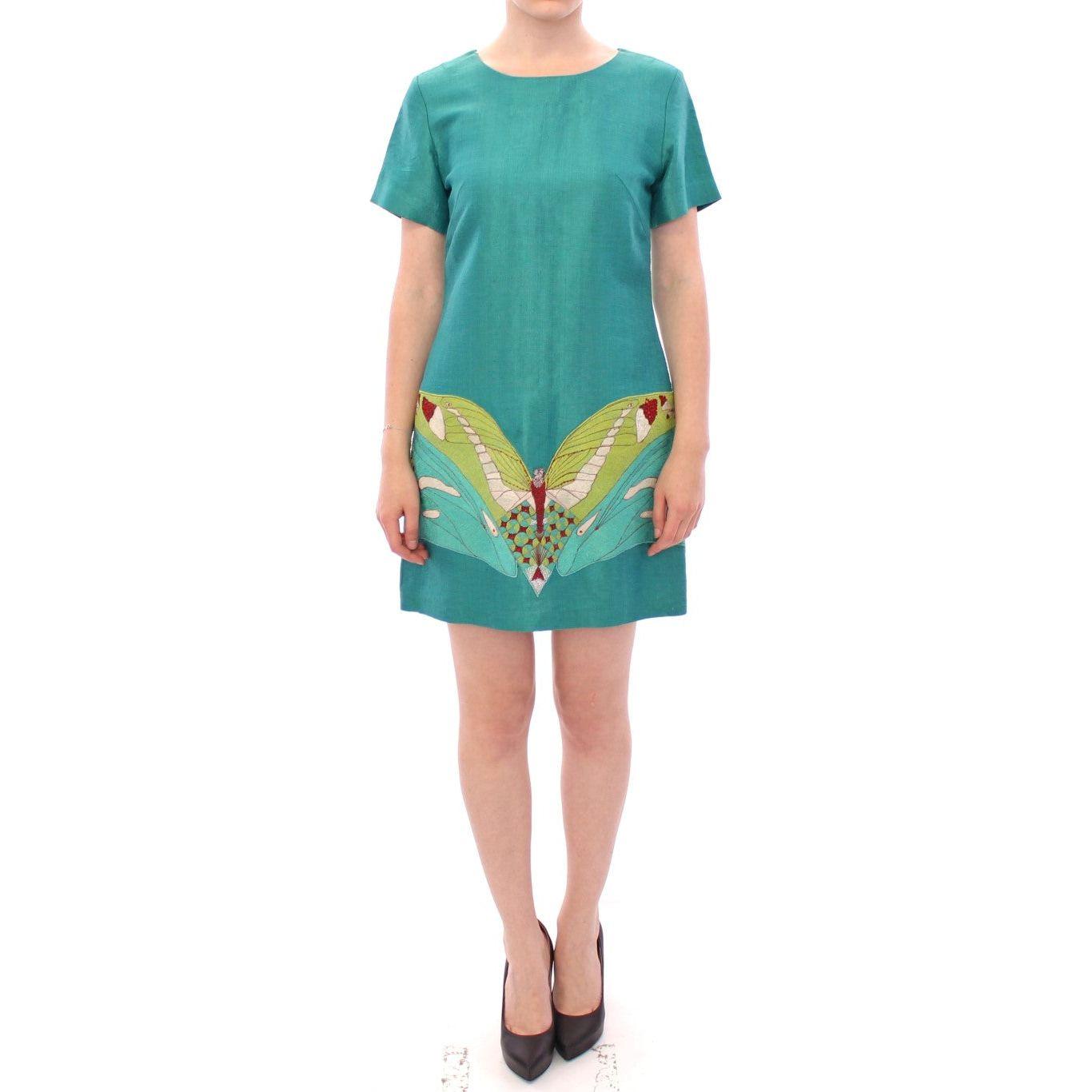Lanre Da Silva Ajayi Green Above Knee Mini Dress