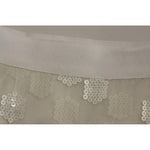 Koonhor Elegant Sequined Pencil Skirt - Pristine White Koonhor Rosy Brown