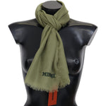 Missoni Elegant Cashmere Fringed Scarf Missoni Dark Slate Gray