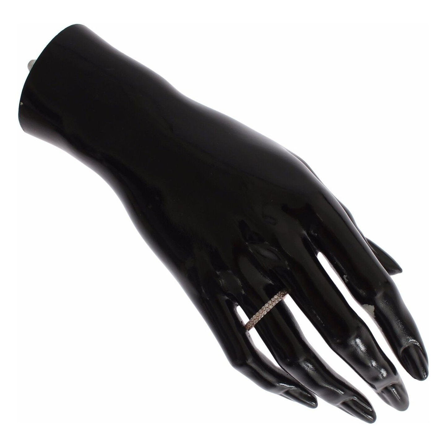 Nialaya Pink Gold 925 Silver Clear CZ Ring Ring