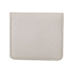 Dolce & Gabbana White Dauphine Leather Holder Pocket Wallet Condom Case
