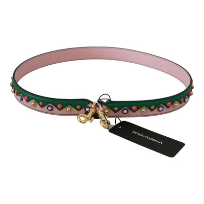 Dolce & Gabbana Shoulder Strap Leather Pink Handbag Accessory