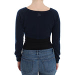 Ermanno Scervino Blue Cashmere Cardigan Sweater