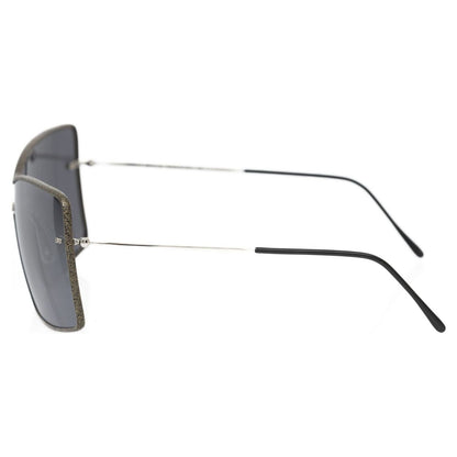 Frankie Morello Black Metallic Women Sunglass