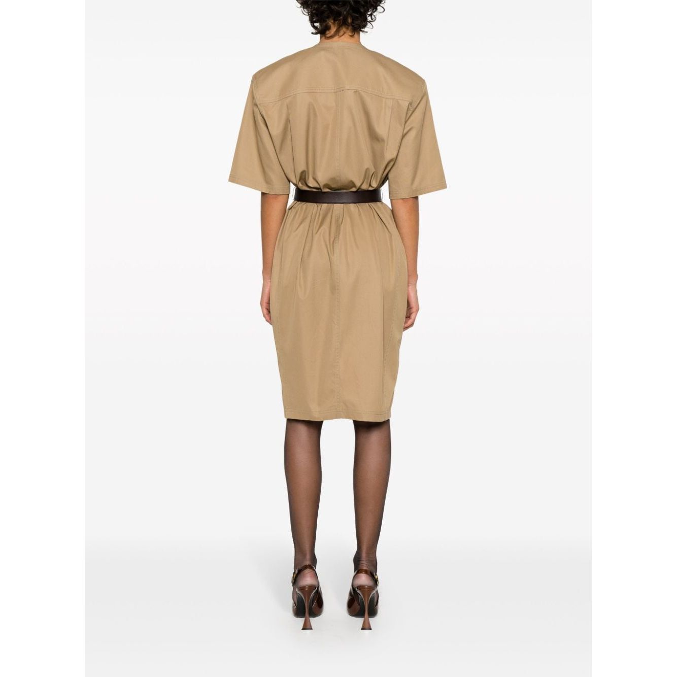 Saint Laurent Cotton twill midi dress Dresses