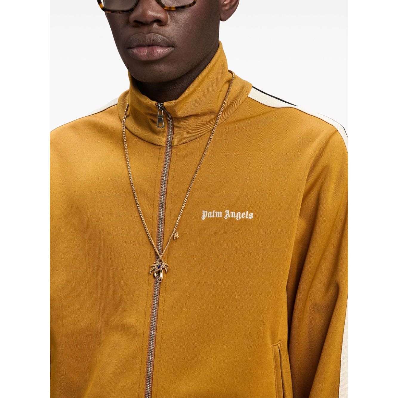 Palm Angels Sweaters Yellow Topwear