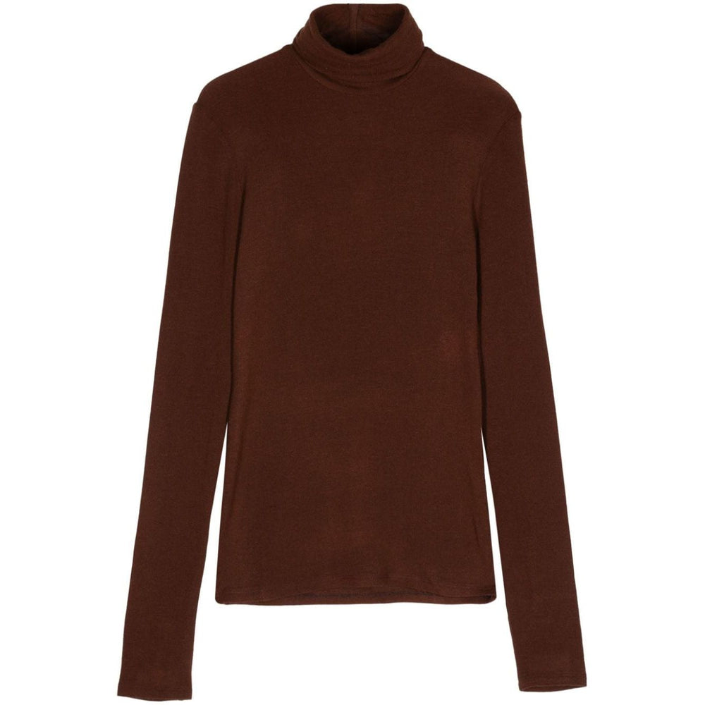 Alysi Sweaters Brown Topwear