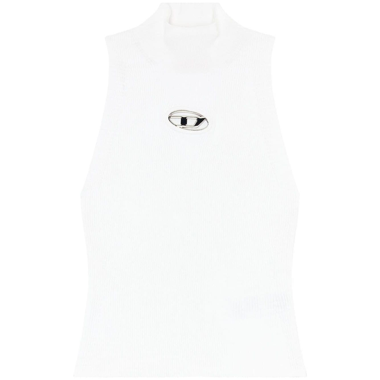 Diesel Ribbed-knit turtleneck top Topwear