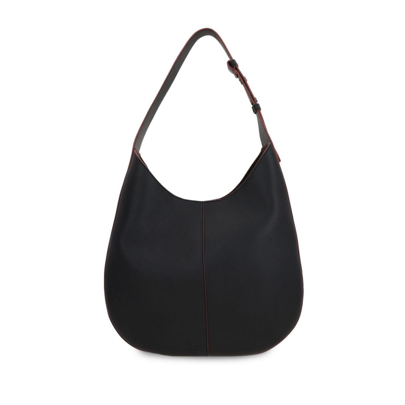 Front view with bag zipped and handles upright.