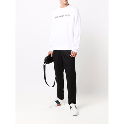 Emporio Armani Modal blend sweatshirt with logo print Topwear