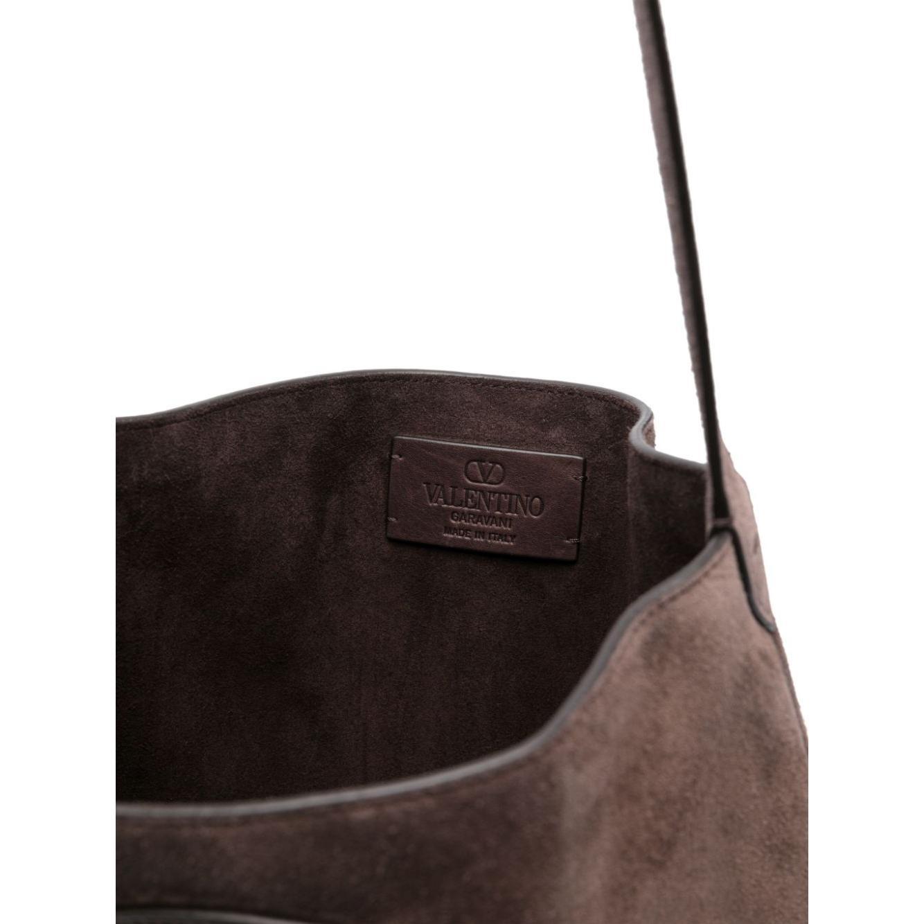 Valentino Garavani Nellcote suede leather shoudler bag YB0D26SZX6U7-P25